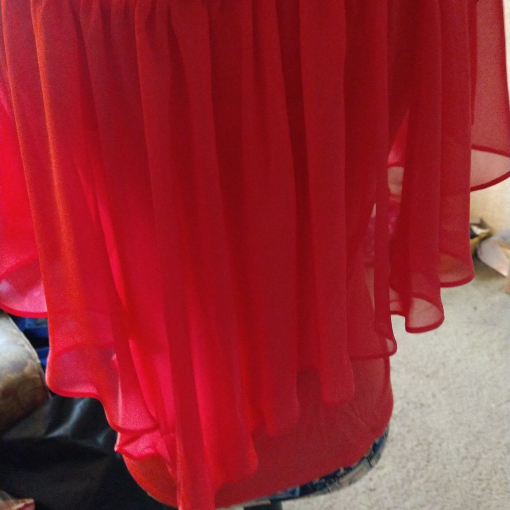 BNWT - THALIA SODI - CORE FASHION - FLOWY SHIRT - CORAL - SIZE XS - Picture 7 of 7